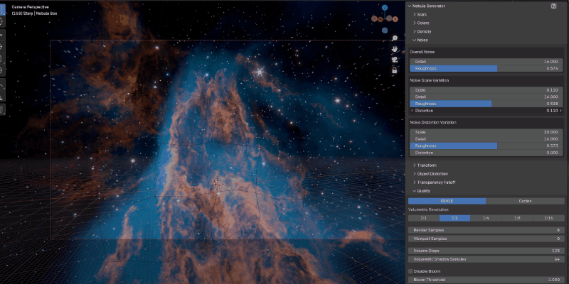 Blender太空星云生成插件 Nebula Generator V3.0.1