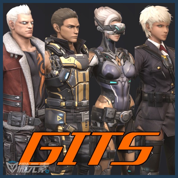 Gits 攻壳机动队 人物模型 科幻 士兵 枪战