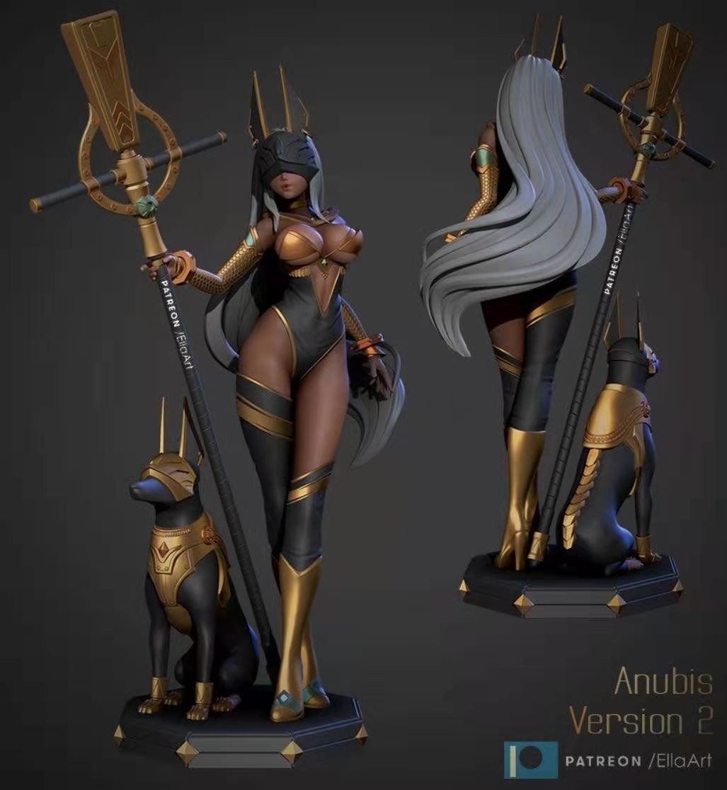 阿努比斯 小姐姐 3D 打印模型 Anubis 3D print model