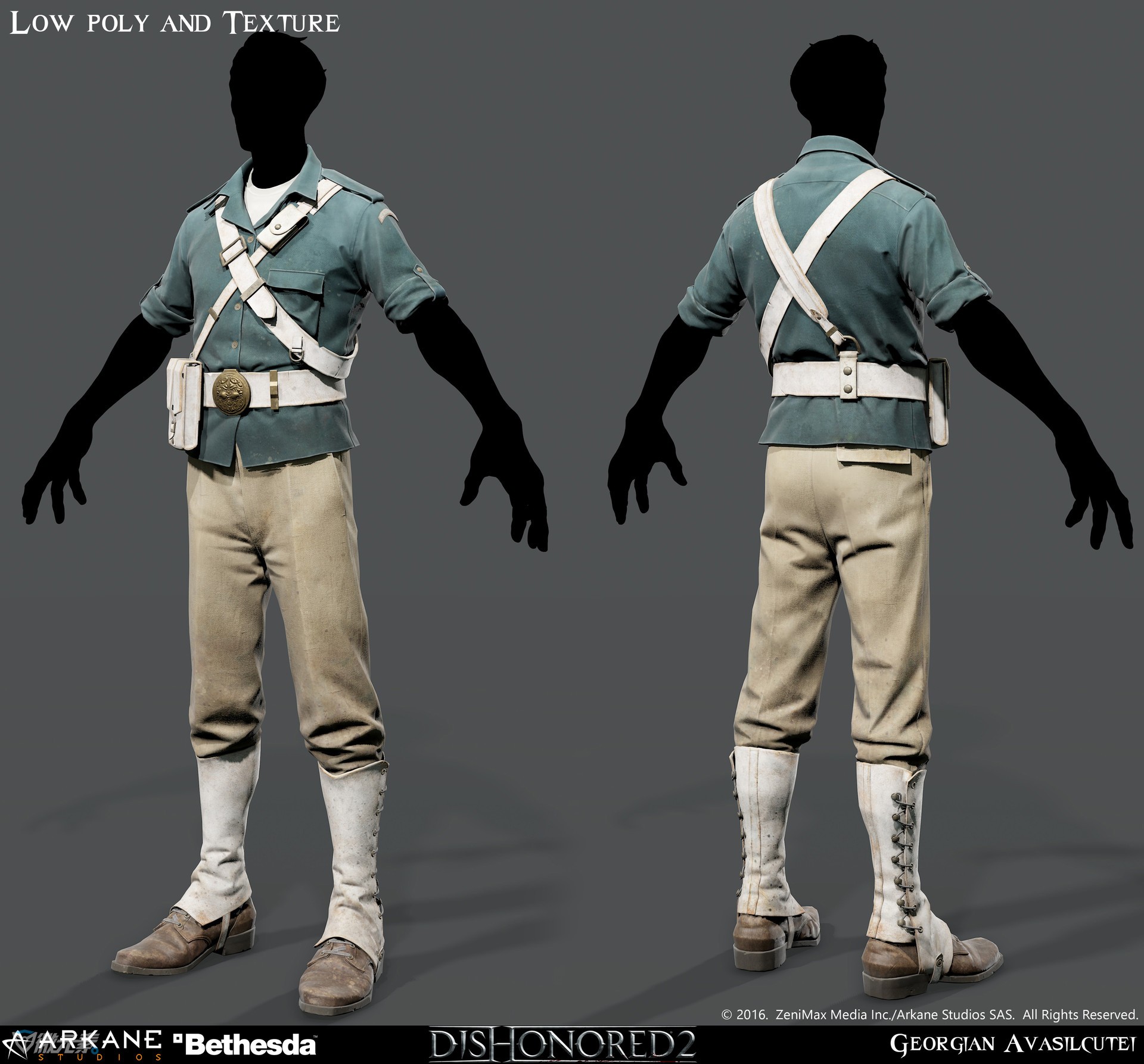 PBR 全网首发《羞辱2（Dishonored 2）》10套高精度服装