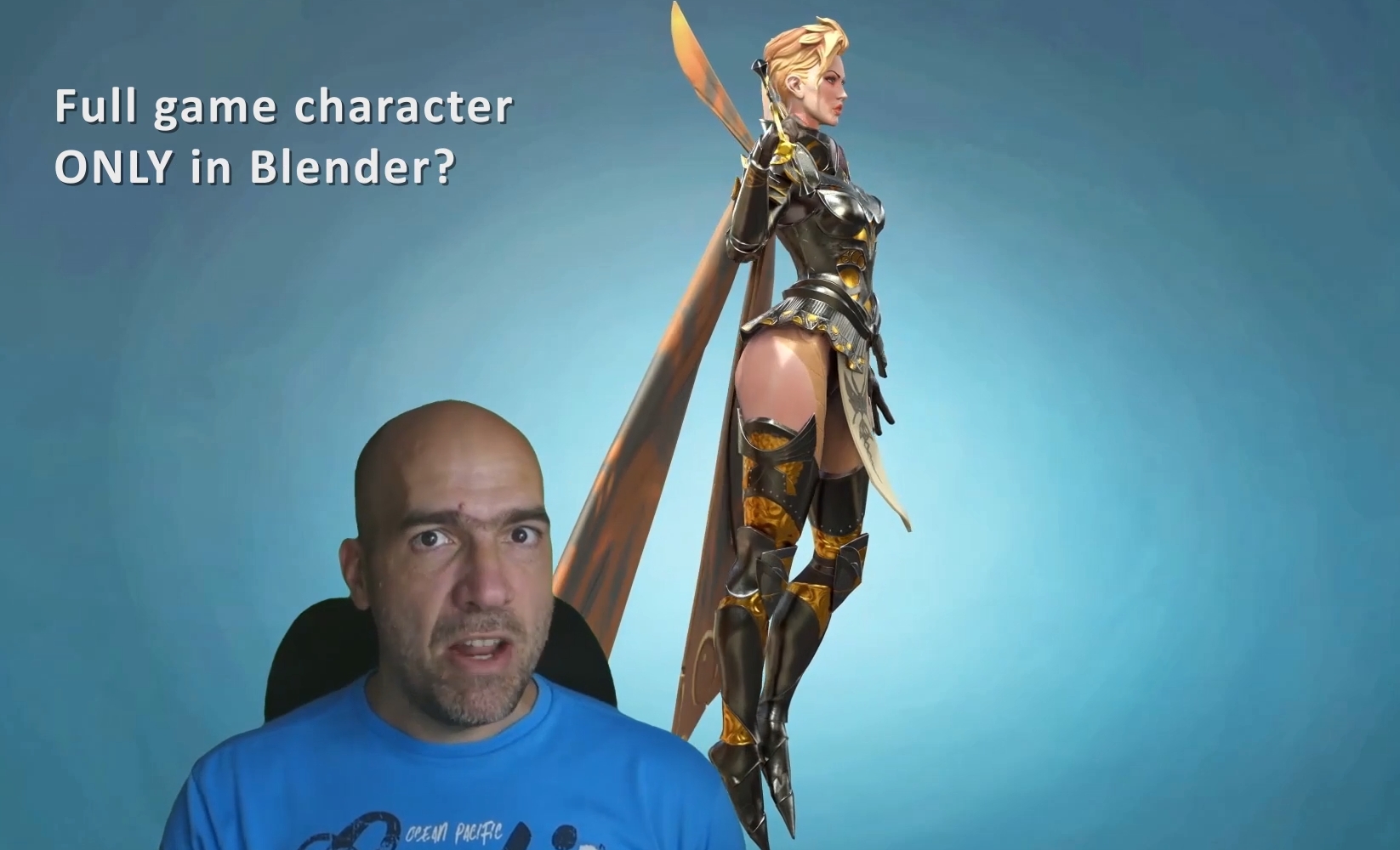 Full game character in Blender course – Moth Girl
