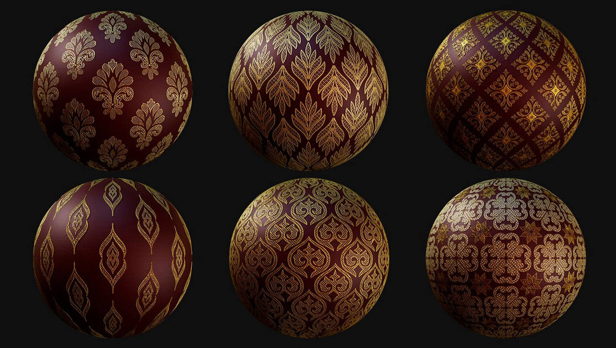 40 Tileable Lace fabric Pattern Royal – VOL 01
