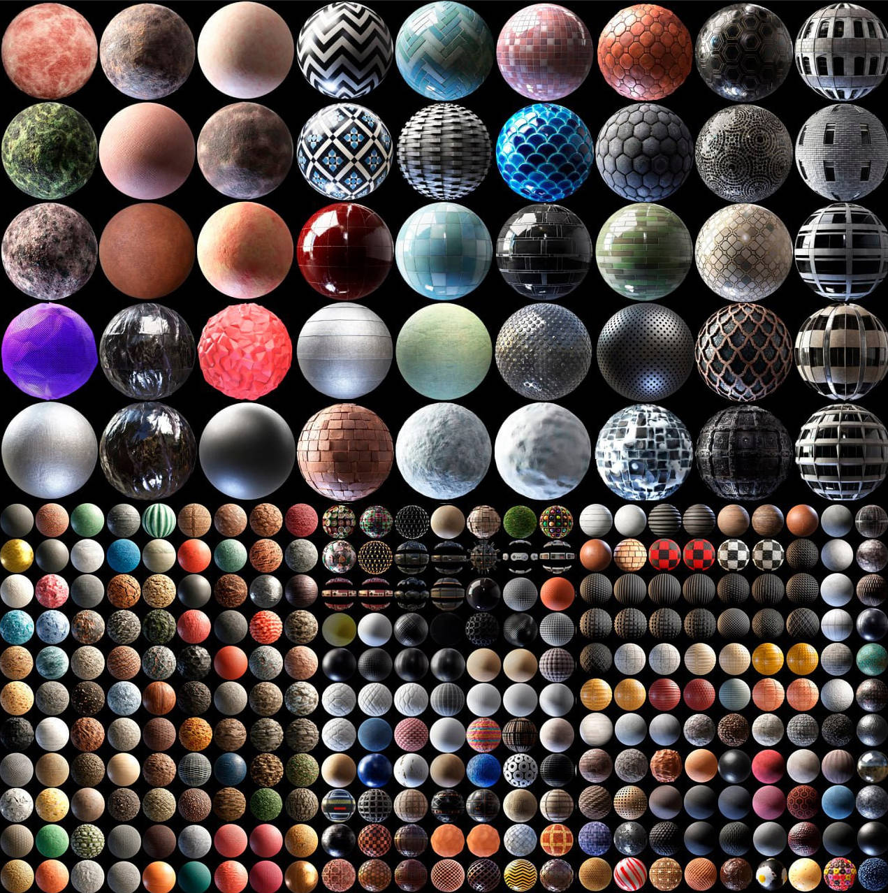 Julio_Sillet_3D_Art_Blender_Materials_Collection丨blender材质