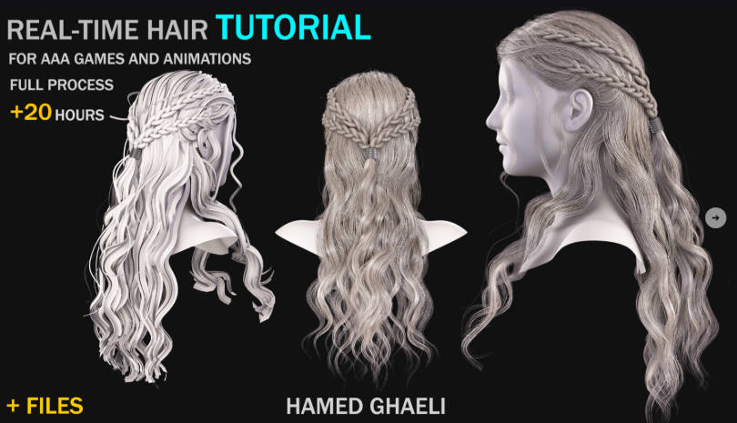 ArtStation – Most advanced Real Time Hair For AAA Games Tutorial