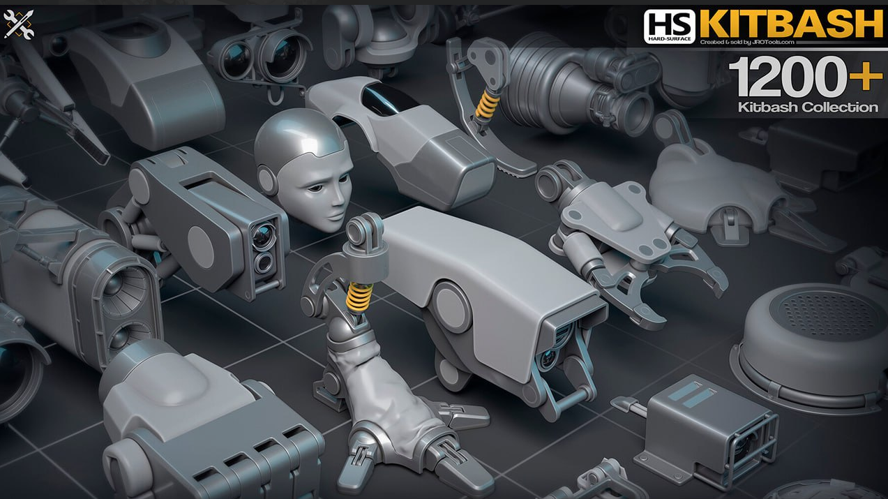 Hard-Surface Kitbash Collection(机器人机甲)