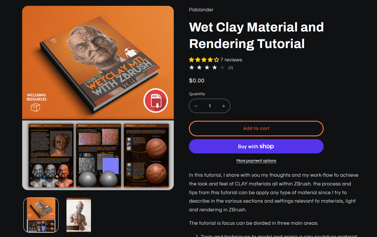 Wet Clay Material and Rendering Tutorial