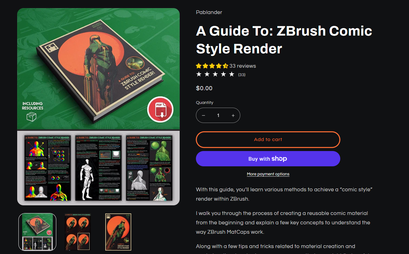 A Guide To- ZBrush Comic Style Render