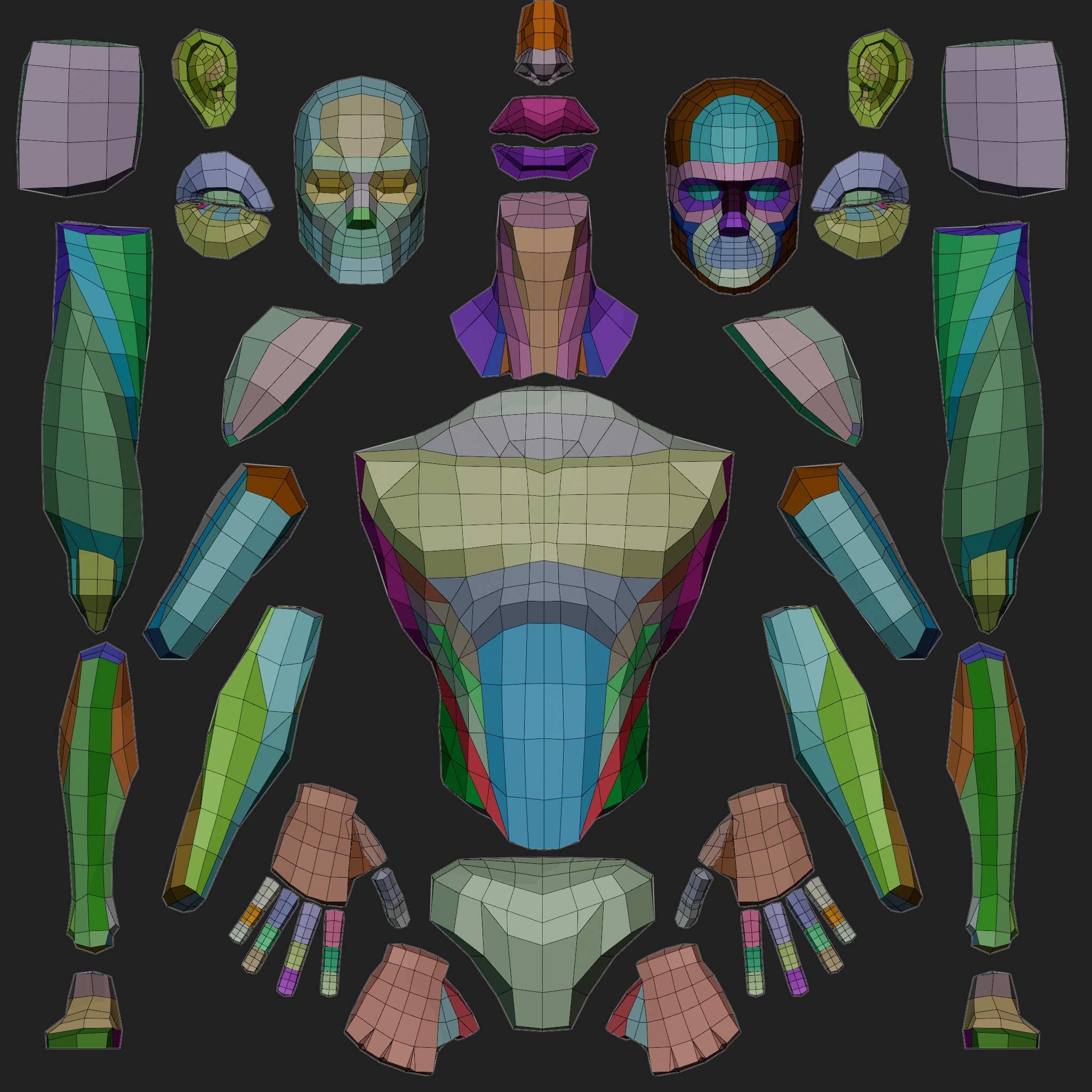 Ultimate IMM Anatomy Primitive – George Zaky人体结构体块低模