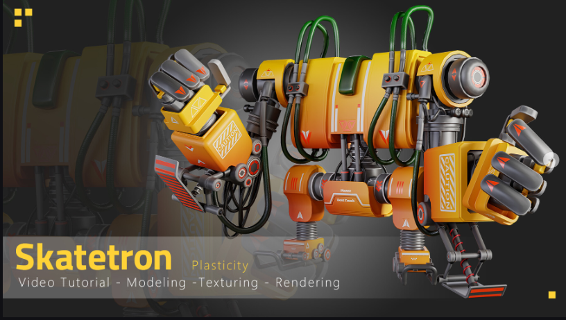 Artstation – Skatetron – Tutorial Full Process(Plasticity)