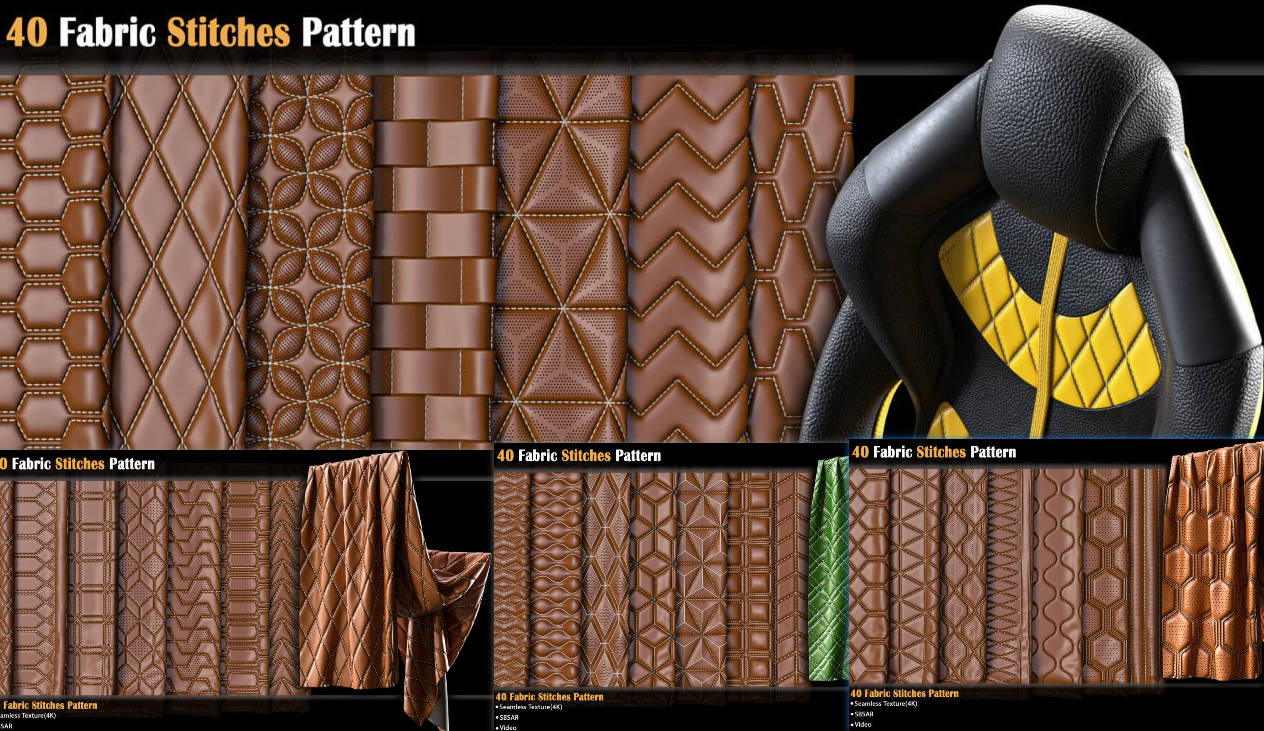 40 Fabric Stitches Pattern