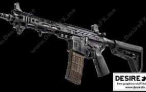 AR-15 SLR 模型带贴图