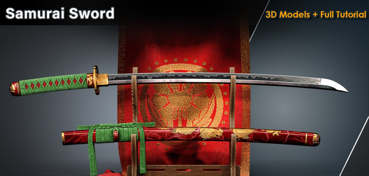 ArtStation – Samurai Sword / 3D Model+Full Tutorial | Tutorials